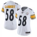 Women Pittsburgh Steelers #58 Jack Lambert Nike black Color Rush Limited Jersey