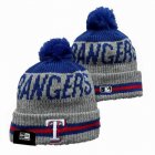 2024 Texas Rangers gray blue MLB Cuffed Knit Hats 03