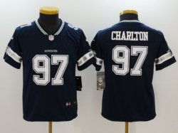 Youth Nike Dallas cowboys 97 Charlton Dark Blue Color Rush Limited Jersey