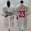 Nike San Diego Padres #23 Fernando Tatis Jr white majestic mlb Jerseys Joint name 01