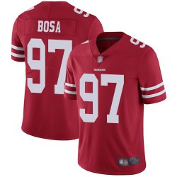 Youth 49ers #97 Nick Bosa nike red Color Rush Limited Jersey-BD