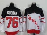 Team Canada P.K. Subban 76# white 100th Anniversary Stitched NHL Jerseys