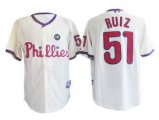 Philadephia Phillis 51# Ruiz cream MLB jersey