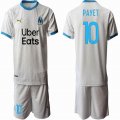 2020-2021 Olympique de Marseille #10 PAYET white soccer jerseys home