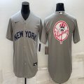 Nike New York Yankees blank gray majestic baseball Jerseys-BD 01