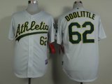 Oakland Athletics Sean Doolittle #62 white baseball jerseys