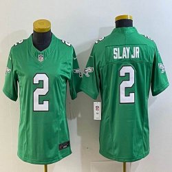 Youth Nike Philadelphia Eagles #2 Darius Slay Jr. green Color Rush Limited Jersey 03