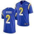 Nike Los Angeles Rams Rams #2 Robert Woods blue Color Rush Limited Jersey