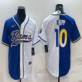 Nike Los Angeles Rams #10 Cooper Kupp blue white splits baseball jerseys Joint name-BD