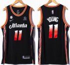 Nike Atlanta Hawks #11 Trae Young black nba basketball Jerseys