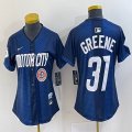 Women Nike Detroit Tigers #31 Riley Greene blue Majestic baseball jerseys city version 03