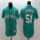 2016 Seattle Mariners #51 Randy Johnson green Flexbase Authentic Collection Jersey