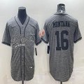 Nike San Francisco 49ers #16 Joe Montana Hemp grey baseball jerseys Joint name-BD