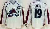 youth Colorado Avalanche #19 Joe Sakic white NHL Jerseys