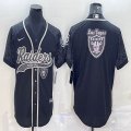 Nike Oakland Raiders black baseball jerseys Joint name-BD 01