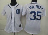 MLB Women Jerseys Detroit Tigers 35 Verlander White