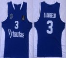 Lithuania national team #3 Liangelo Bauer blue Basketball Jerseys-LC