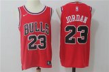 Nike Chicago Bulls #23 Michael Jordan red basketball jersey -MAD