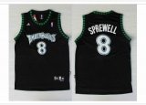 Minnesota timberwolves SPREWELL black nba jerseys