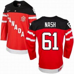 Team Canada Olympic #61 Rick Nash Red 100th Anniversary Stitched NHL Jerseys