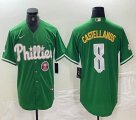 Nike Philadelphia Phillies #8 Castellanos green majestaic baseball jersey 01