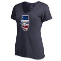 Women's Chicago Bulls Fanatics Branded Navy Plus Size Banner State V-Neck T-Shirt