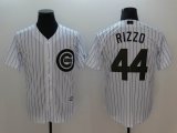 Chicago Cubs Anthony Rizzo 44# white majestic baseball jersey Commemorative Edition