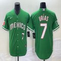 2023 World Cup Mexico #7 Julio Urias green majestic baseball jerseys 22