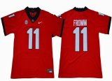 Georgia Bulldogs 11 Jake Fromm red College Football Color Rush Limited Jersey