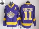 2014 stanley cup Los Angeles Kings 11# KOPITAR purple NHL Jerseys