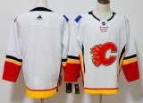 Adidas Calgary Flames blank white nhl hockey Jersey