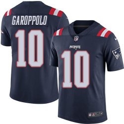 Men New England Patriots #10 Garoppolo Nike blue Color Rush Limited Jersey