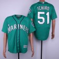 Seattle Mariners #51 Ichiro green majestic MLB Jerseys