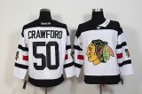 New Chicago Blackhawks Corey Crawford #50 white ice hockey jersey