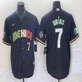 2023 World Cup Mexico #7 Julio Urias black majestic baseball jerseys 235