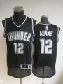 Oklahoma City 12 Steven Adams black NBA Jerseys