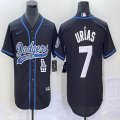 Nike Los Angeles Dodgers #7 Julio Urias black majestic baseball Jerseys Joint name -BD 02