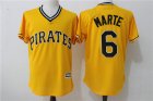 2017 Pittsburgh Pirates Starling Marte 6# yellow mlb Jerseys