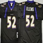 Baltimore Ravens #52 Ray Lewis black throwback nfl jersey-PNS