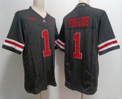 Ohio State Buckeyes #1 Justin Fields black NCAA 2023 Stitched College Football Jersey