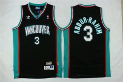 2015 Vancouver Grizzlies Shareef Abdur-Rahim #3 black nba basketball Jerseys