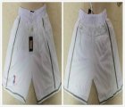 Los Angeles Lakers white nba shorts with pocket-XD