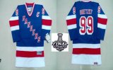 2014 stanley cup Rangers #99 Wayne Gretzky Blue NHL Jerseys (C Patch)