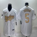 2022 MLB All-Star Los Angeles Dodgers #5 Freddie Freeman white majestic baseball Jerseys-BD