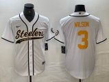 Nike New Orleans Saints #3 Wilson white baseball jerseys Joint name-BD