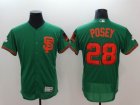 San Francisco Giants 28 Buster Posey green Flexbase Authentic Collection Jersey