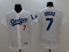 Los Angeles Dodgers #7 Julio Urias white Flexbase Authentic Collection Jersey