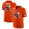 Custom Florida Gators #51 Brandon Spikes orange fashion college football jersey