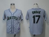 MLB Jerseys Seattle Mariners 17 Smoak Grey