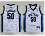 Adidas Grizzlies Zach Randolph 50 white nba Jersey